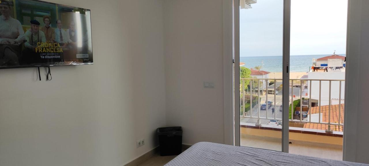 Acogedor Estudio En La Playa, Con Vistas Al Mar, Y Piscina Comunitaria Sant Salvador Exteriör bild
